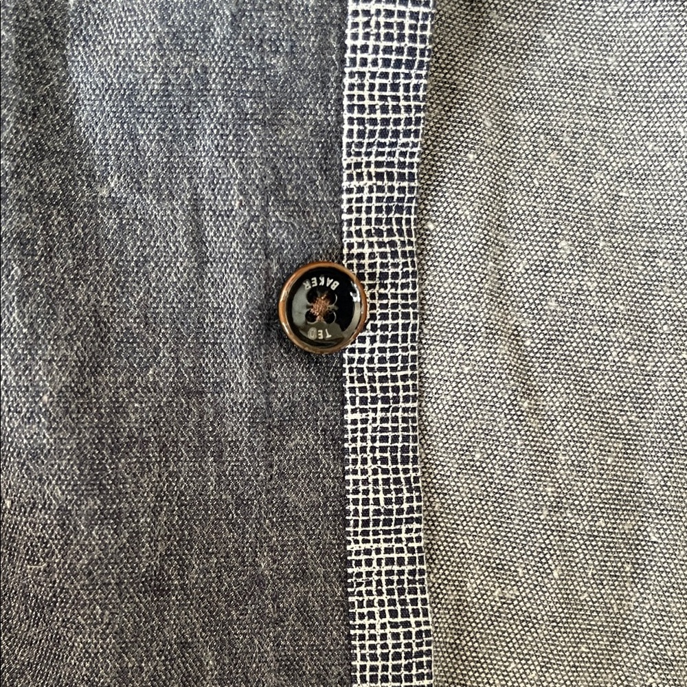 Men's Blue Denim Shirt - Picture 3 of 5